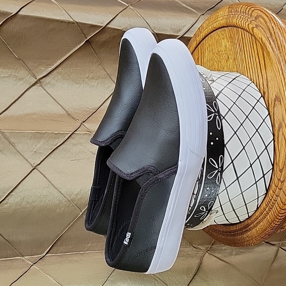 NWOT- Keds ‘Double Decker’ Leather Platform Slip-on Sneakers - Picture 3 of 8